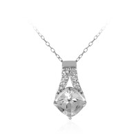 White Topaz Silver Necklace