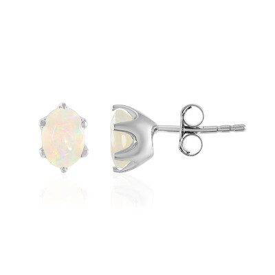 Welo Opal Silver Earrings
