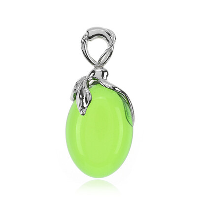 Colombian green Amber Silver Pendant (dagen)