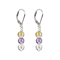Ametrine Silver Earrings