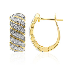 14K VVS1 (G) Diamond Gold Earrings