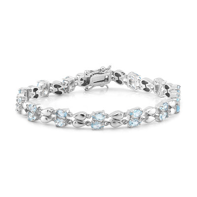 Sky Blue Topaz Silver Bracelet