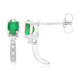 Bahia Emerald Silver Earrings