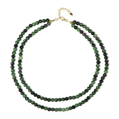 Ruby in Zoisite Silver Necklace