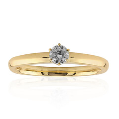 18K SI1 (J) Diamond Gold Ring