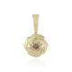 9K I2 Champagne Diamond Gold Pendant