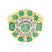 9K Brazilian Emerald Gold Ring