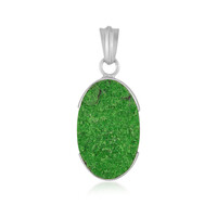 Uvarovite Silver Pendant