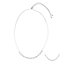 Sky Blue Topaz Silver Necklace