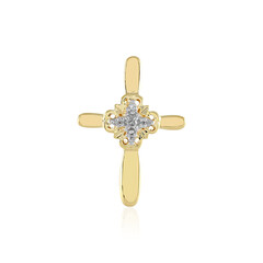 I2 (I) Diamond Silver Pendant