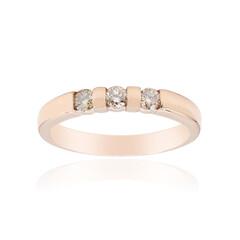 9K SI1 Argyle Rose De France Diamond Gold Ring