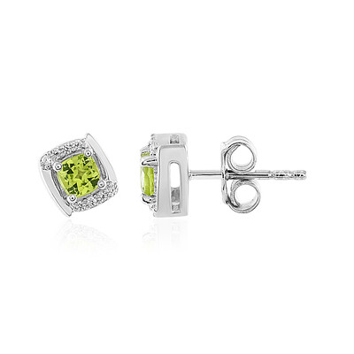 Peridot Silver Earrings