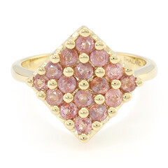 18K Unheated Padparadscha Sapphire Gold Ring (AMAYANI)