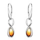 Sunrise Baltic Amber Silver Earrings (dagen)