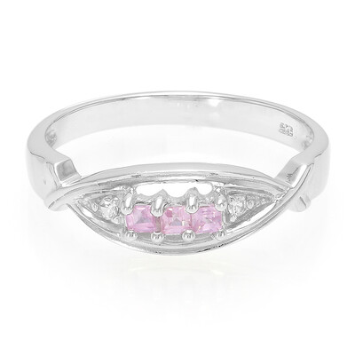 Ceylon Pink Sapphire Silver Ring