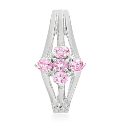Padparadscha Sapphire Silver Pendant