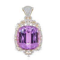 18K Patroke Kunzite Gold Pendant (AMAYANI)