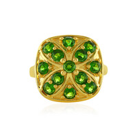 Russian Diopside Silver Ring