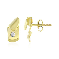 9K Flawless (F) Diamond Gold Earrings (LUCENT DIAMONDS)