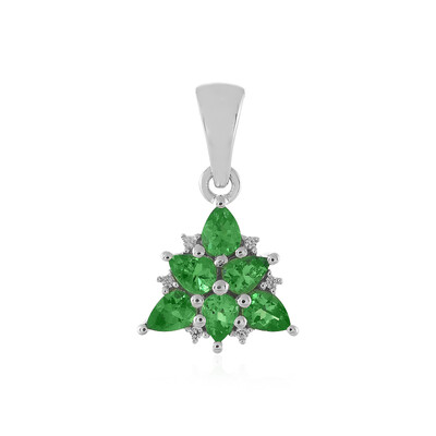 Tsavorite Silver Pendant