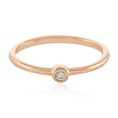I2 (H) Diamond Silver Ring