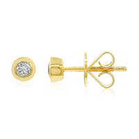 18K VVS1 (E) Diamond Gold Earrings (adamantes [!])