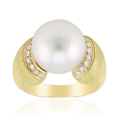 18K White South Sea Pearl Gold Ring (Michelle Albala)