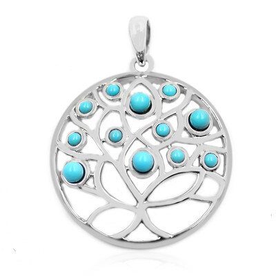 Sleeping Beauty Turquoise Silver Pendant (Anne Bever)