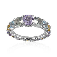 Rose de France Amethyst Silver Ring