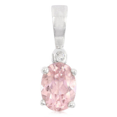 Pink Cuprian Tourmaline Silver Pendant