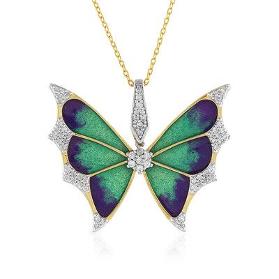 Zircon Silver Necklace (Adela Silber)