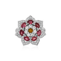 Fancy Tourmaline Silver Ring