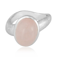 Rose Quartz Silver Ring