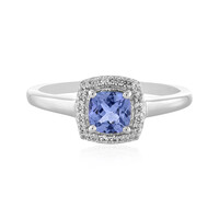 Unheated Tanzanite Silver Ring