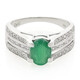 Bahia Emerald Silver Ring