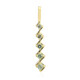 9K Nigerian Mint Green Beryl Gold Pendant