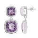 Amethyst Silver Earrings (Pallanova)