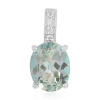 Mountain Lake Quartz Silver Pendant