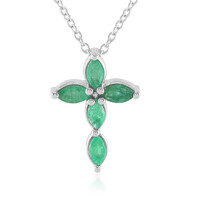 Socoto Emerald Silver Necklace