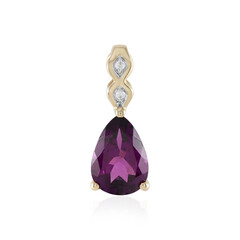 9K Magenta Garnet Gold Pendant