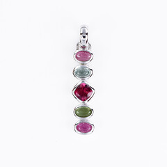 Tourmaline Silver Pendant