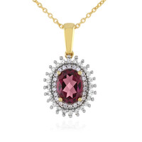 Lindi Garnet Silver Necklace