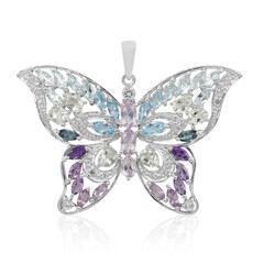 Rose de France Amethyst Silver Pendant
