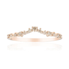 9K SI1 Argyle Rose De France Diamond Gold Ring