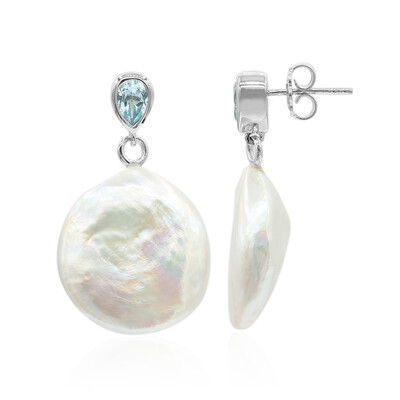 Freshwater pearl Silver Earrings (TPC)