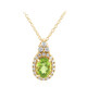 Burmese Peridot Silver Necklace