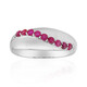 Burmese Ruby Silver Ring (Pallanova)