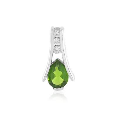 Russian Diopside Silver Pendant