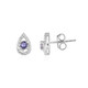 Iolite Silver Earrings