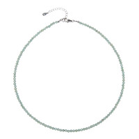 Green apatite Silver Necklace
